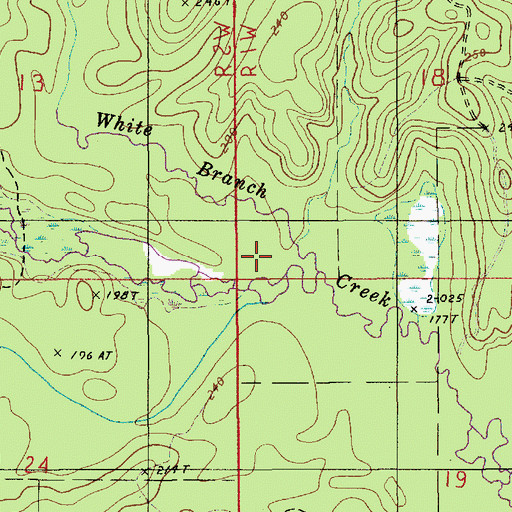 Topographic Map of Poplar Branch, LA
