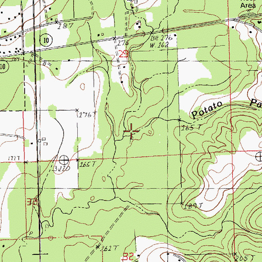 Topographic Map of Potato Patch Branch, LA