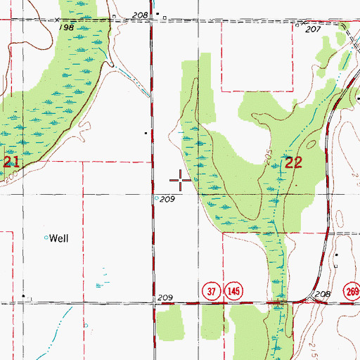 Topographic Map of Pulltight Ridge, AR