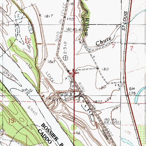 Topographic Map of Providence School, LA