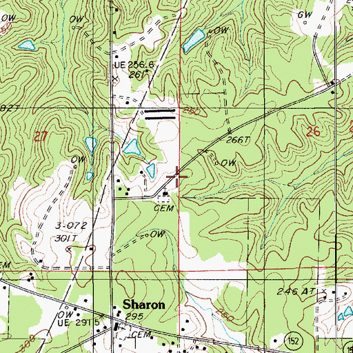 Topographic Map of Providence School, LA
