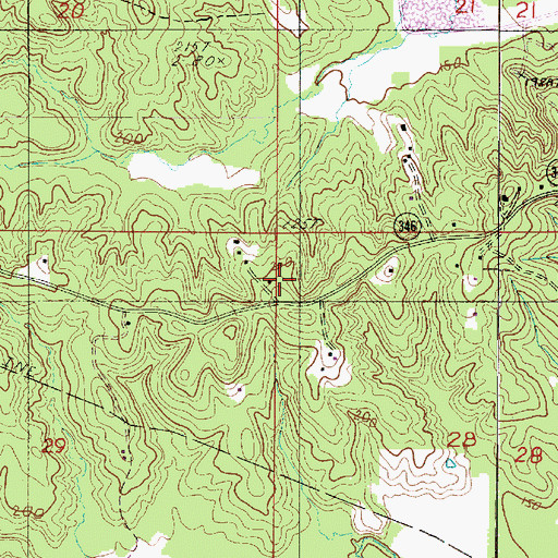 Topographic Map of Rambin School, LA