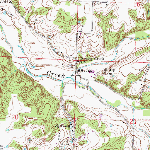 Topographic Map of Puppy Creek, AR