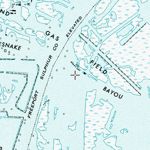 Topographic Map of Rattlesnake Bayou, LA