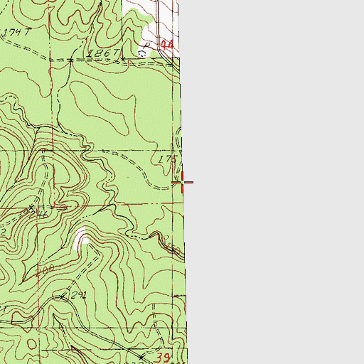 Topographic Map of Rester Cemetery, LA