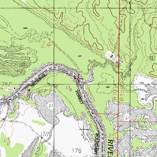Topographic Map of Roberts Branch, LA
