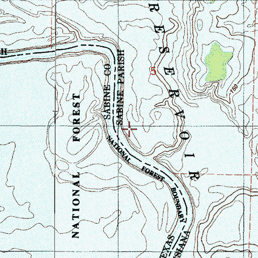Topographic Map of Robinson Bend, LA