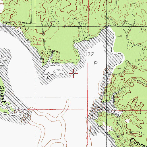 Topographic Map of Rocky Branch, LA