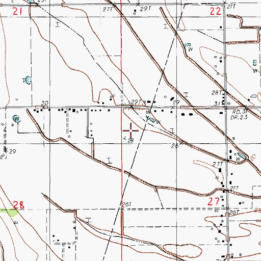 Topographic Map of Romero Plantation, LA