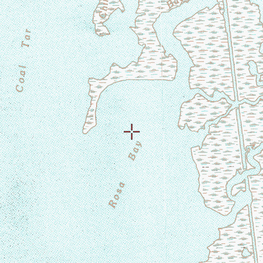 Topographic Map of Rosa Bay, LA