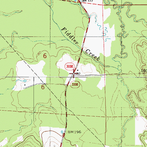 Topographic Map of Rosenwald School, LA