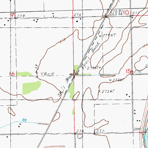 Topographic Map of Raft Slough, AR