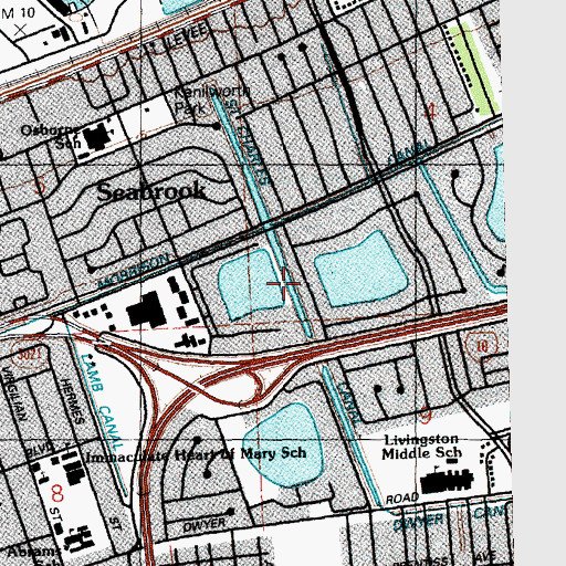 Topographic Map of Saint Charles Canal, LA
