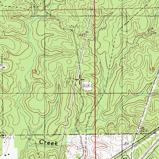 Topographic Map of Saint Joseph Cemetery, LA