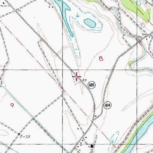 Topographic Map of Saint Joseph Cemetery, LA