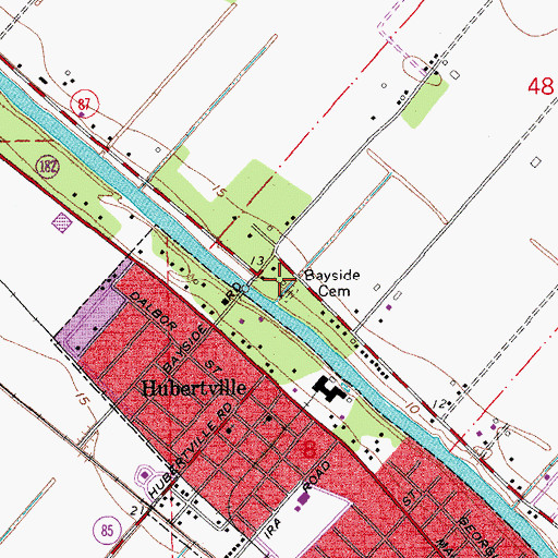 Topographic Map of Saint Joseph School, LA