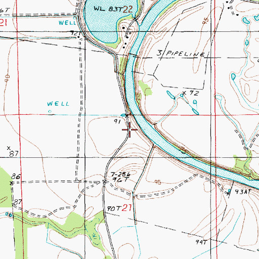 Topographic Map of Saint Liberty Church, LA