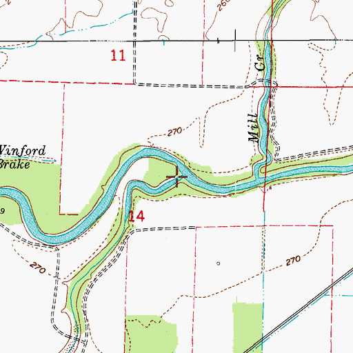 Topographic Map of Rankin Creek, AR