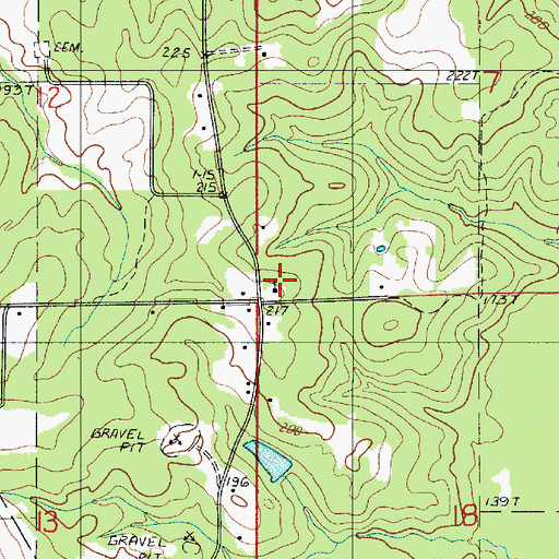 Topographic Map of Saint Mathews Church, LA