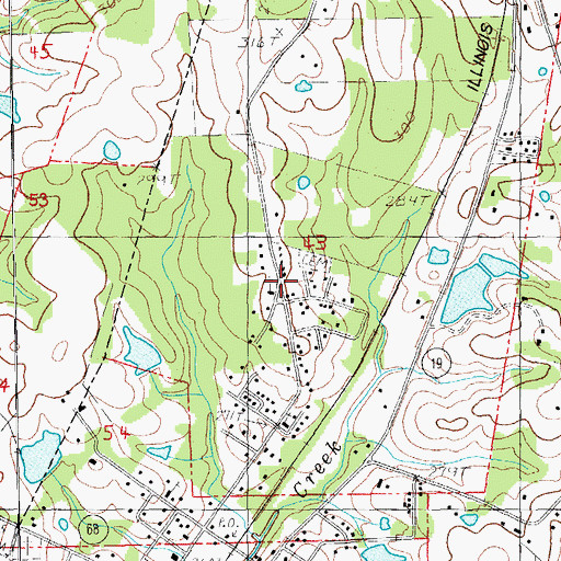 Topographic Map of Saint Paul Church Number 2, LA