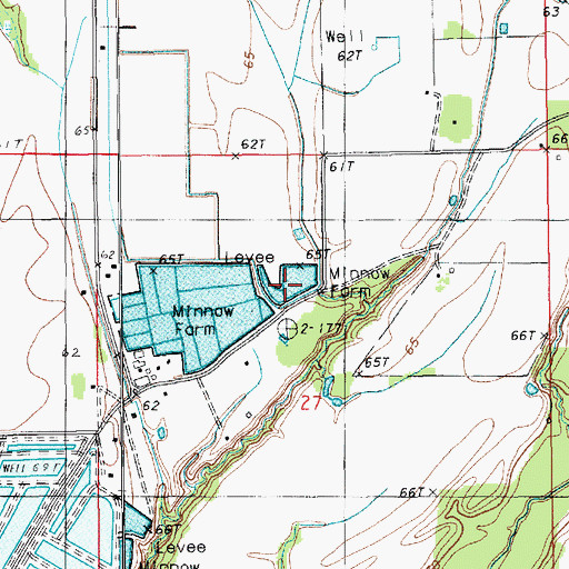 Topographic Map of Saint Peter's Church, LA
