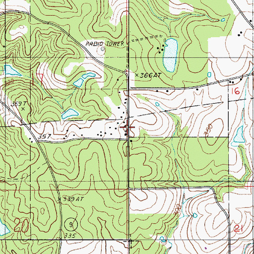 Topographic Map of Sanctified Church, LA