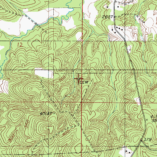 Topographic Map of Sapp Cemetery, LA