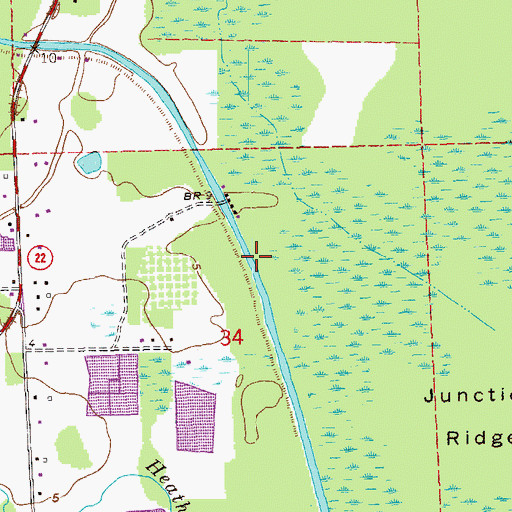 Topographic Map of Saveiro Canal, LA