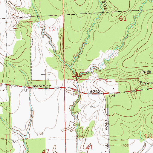 Topographic Map of Scalous Creek, LA