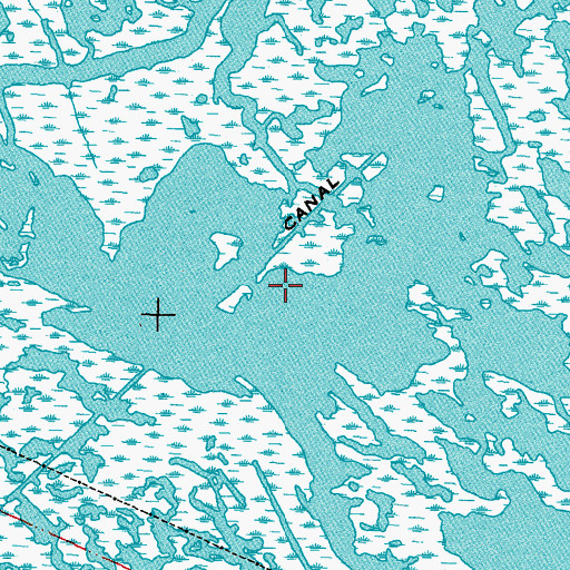 Topographic Map of Schayots Canal, LA