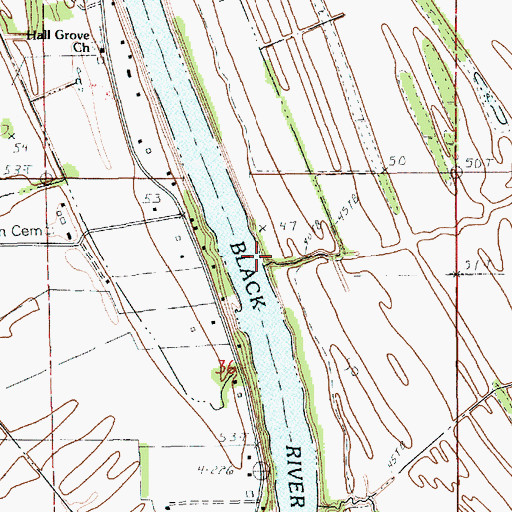 Topographic Map of Scott Bayou, LA