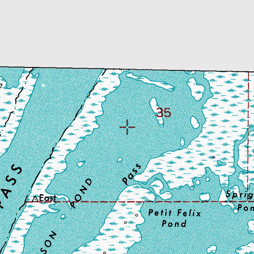 Topographic Map of Seagull Pond, LA