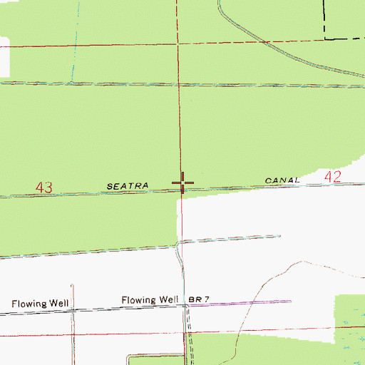 Topographic Map of Seatra Canal, LA