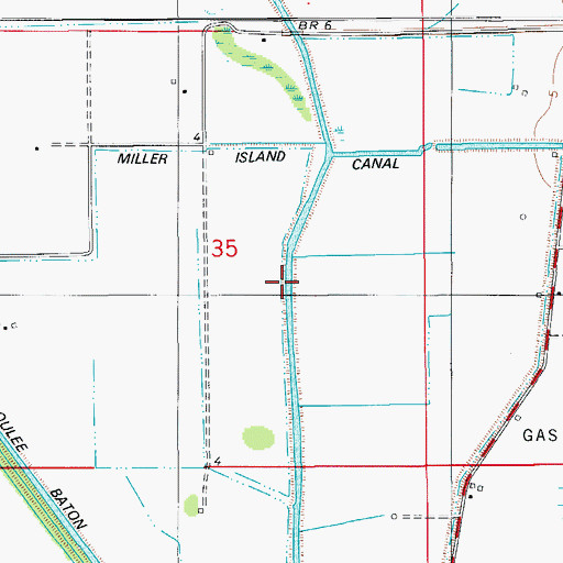 Topographic Map of Seventh Ward Canal, LA