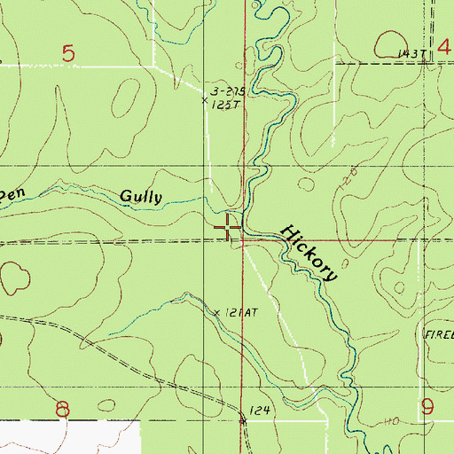 Topographic Map of Sheep Pen Gully, LA