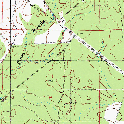Topographic Map of Shiloh Cemetery, LA