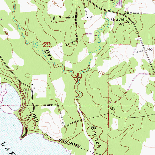 Topographic Map of Short Prong, LA