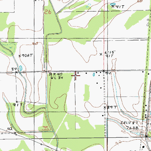 Topographic Map of Silver Star Church, LA