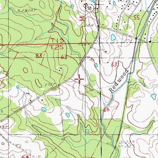 Topographic Map of Singletar Cemetery, LA