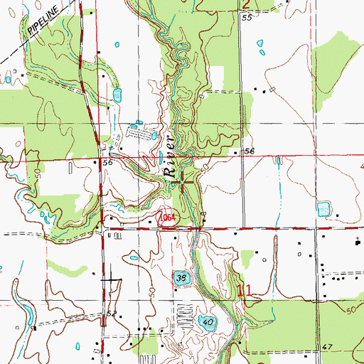 Topographic Map of Smary Branch, LA