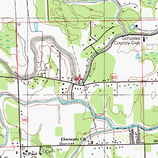 Topographic Map of Smith Bayou, LA