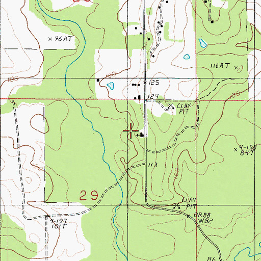 Topographic Map of Smoky Cove Church, LA