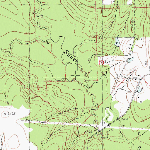 Topographic Map of Snell Branch, LA