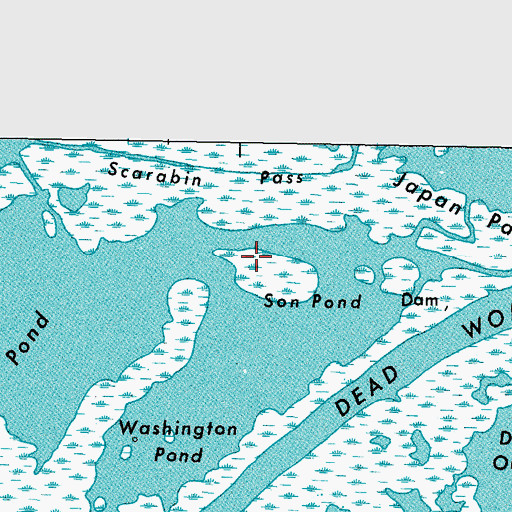 Topographic Map of Son Pond, LA