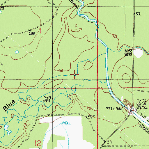 Topographic Map of Sonnier Bayou, LA