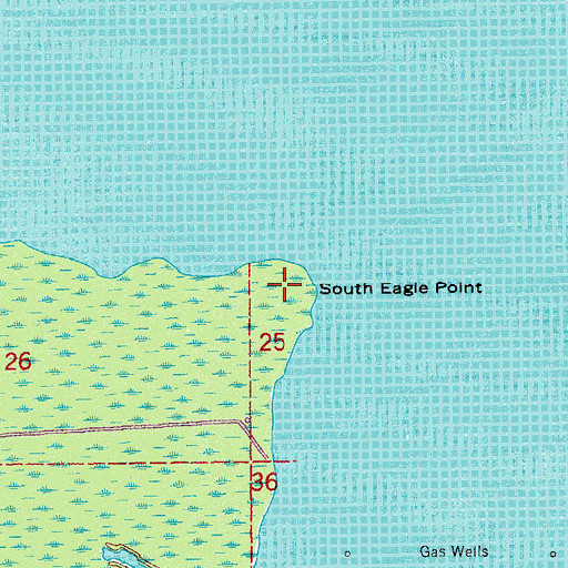 Topographic Map of South Eagle Pointe, LA