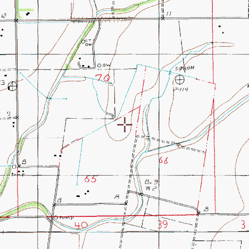Topographic Map of South Mermentau Gas Field, LA