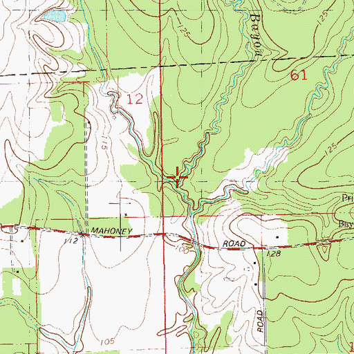 Topographic Map of Steep Bayou, LA