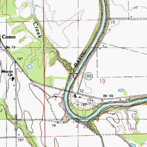 Topographic Map of Stillhouse Creek, LA
