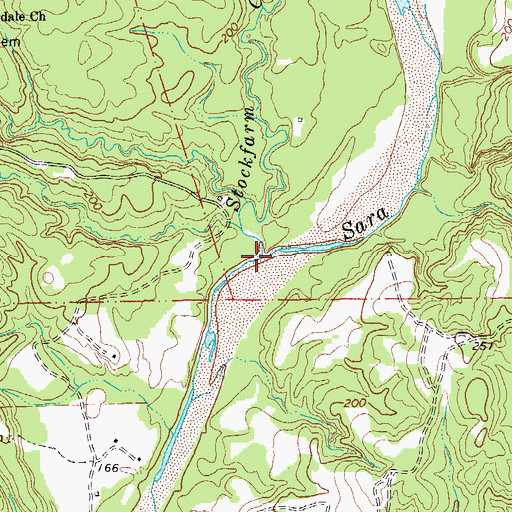 Topographic Map of Stockfarm Creek, LA